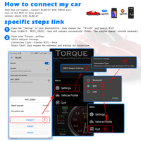 Escaner Automotriz Car Code Reader Diagnosis V1.5 autel Elm327 WIFI PIC18F25K80 Chip Promotional Elm 327 Obd2 Scanner