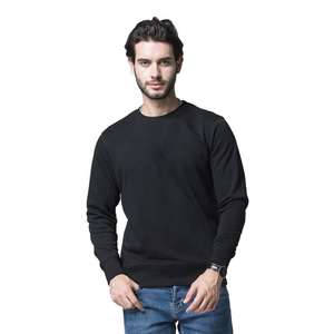 Sweat-shirts et pulls à capuche pour hommes à col rond uni avec logo imprimé, vente en gros d'usine, broderie personnalisée bon marché, sweat-shirt vierge à enfiler pour hommes - Product Image 6