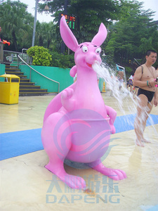Aqua Kangaroo Water Splash Pad Équipement Intérieur/Extérieur Jouets pour enfants <span class=keywords><strong>avec</strong></span> fibre de verre Acier Métal-Zoo Animals Water Sprinkler - Product Image 3