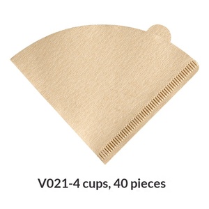 Filtres à café coniques taille 2, blancs blanchis, pour <span class=keywords><strong>V60</strong></span> et pour le café filtre, lot de 100, compatibles avec la plupart des passoires - Product Image 6