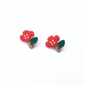 2025 Hot Selling Handmade Cute Fresh <b>Sweet</b> Stud Earrings Fashion New Trendy Flower Shaped Clip on Earrings for Girls Women <b>Party</b> - Product Image 4