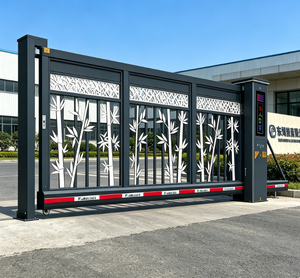 Automatic Gates Security Suspension Gate Aluminum Automatic Cantilever <b>Sliding</b> Gate for Villa Courtyard Factory - Product Image 1