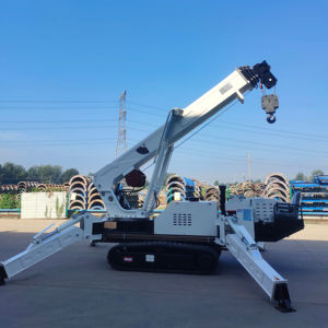 Best Selling Spider <span class=keywords><strong>Crane</strong></span> 8ton Diesel Powered Mobile Spider <span class=keywords><strong>Crane</strong></span> Guindaste De Elevação Com Controle Remoto Rastreador Personalizado - Product Image 3