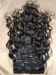 Vente en gros d'extensions de cheveux humains vierges Remy européens 100% clips de trame de machine de haute qualité - Product Image 6