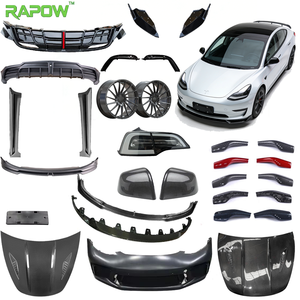 Kit Carrozzeria Completo RAPOW per Model 3, Accessori Esterni in Carbonio: Fari Posteriori, Paraurti, Cofano, Paddle, Pacchetto Upgrade Direttamente dalla Fabbrica - Product Image 1
