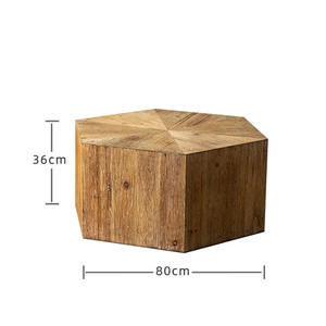 [] Solid Wood <b>Coffee</b> <b>Table</b> 21XS1247 Retro Distressed Style <b>Small</b> Tea <b>Table</b> For Living Room - Product Image 5