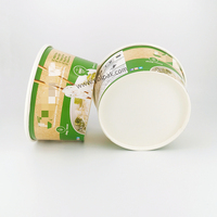 YBLPAK Gobelets en papier pour nouilles instantanées 720 ml, sans BPA, écologiques, de qualité alimentaire, bols à soupe jetables empilables, emballage personnalisé avec logo