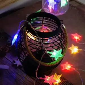 멋진 별 장식 선물 LED 문자열 조명 요정 조명 배터리 전원 크리스마스 조명 침실