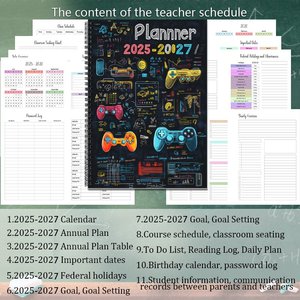 Kế hoạch tùy chỉnh <span class=keywords><strong>2025</strong></span>-2027 Tạp Chí ràng buộc xoắn ốc thanh lịch với bìa cứng để Lập kế hoạch điều hành và theo dõi lịch trình, mục tiêu, - Product Image 5