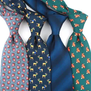 Casual Retro 10cm Plant Flower Animal Handmade Pattern Polyester Neckties For Mens Suit Wholesale