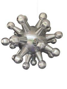 Nouveau design boule d'épine gonflable géante structure <span class=keywords><strong>de</strong></span> toit personnalisée modèle viral gonflable pour <span class=keywords><strong>la</strong></span> décoration du thème du <span class=keywords><strong>musée</strong></span> des sciences - Product Image 1