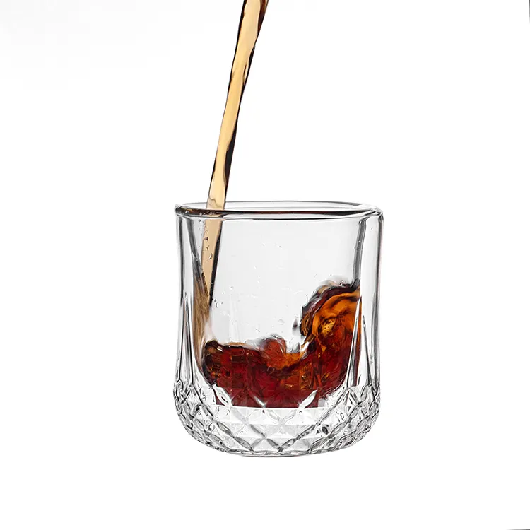 Vasos de whisky con logotipo personalizado, vaso giratorio de buena calidad, directo de fábrica