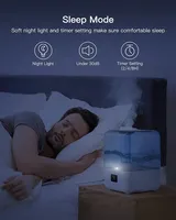 2022 Trending 4l शांत धुंध निर्माता 4L Humidifier अल्ट्रासोनिक हवा Humidifiers बेडरूम के लिए (4l)