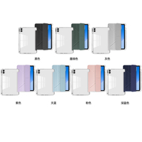 Étui pour tablette intelligente Infinix XPAD 20 11 pouces, X1102, en cuir PU, avec support pliable multi-positions et dos transparent