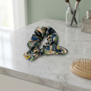 Fashion Satin Hair Scrunchie Women Gradient Color 15 Cm Casual High Quality Style - Product Image 3