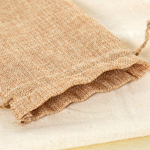 Small Custom Calico Jewelry Jute <strong>String</strong> <strong>Bags</strong> Jute <strong>Draw</strong> <strong>String</strong> <strong>Bags</strong> for Gift - Product Image 4