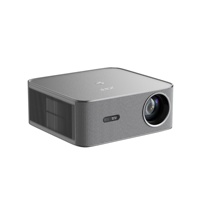 Projecteur vidéo intelligent WiFi 1200 ANSI lumens, Full HD 1080P, 4K, 3D, Android 14, pour cinéma maison