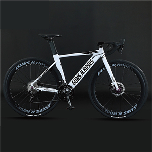 Bici da Corsa A34 Factory Breaking Wind 700C in Lega di Alluminio con Manubrio Curvo e Linea Cavi Nascosta, Freno a Disco Idraulico Integrato - Product Image 1