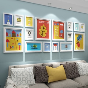 Khung Ảnh Chất Lượng Cao Phòng Khách Phong Cách Hiện Đại Bộ Dụng Cụ Treo Tường Trang Trí Sáng Tạo Bộ Khung Ảnh Bằng Gỗ Cứng - Product Image 2