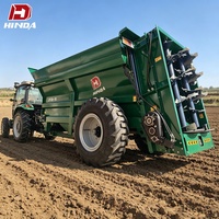 Épandeur d'engrais à haute précision HINDA HINDA-10, entraîné par la prise de force du tracteur, largeur d'épandage réglable (6-20m), capacité de 10m