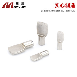 Support d'étagère en métal Ming Xin 5mm 7mm nickelé, pièces de fixation pour armoire et penderie, style bec de canard droit - Product Image 5