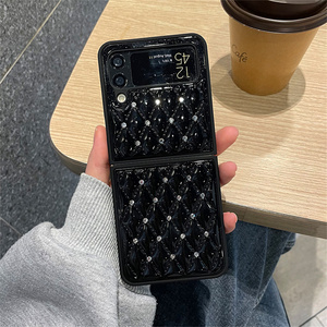 Sang trọng Retro kim cương hình thoi long lanh thạch cho Samsung cho Galaxy Z lật 3 5g Bìa Z Flip3 zflip3 lật zflip di động trường hợp - Product Image 3