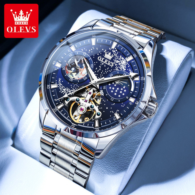 Hot Selling OLEVS Watch 6671 High Quality Men's Mechanical Watch Fully Automatic Mechanical Movement 3ATM Waterproof Watches
