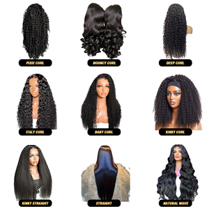 Parrucca Lace Front in Capelli Indiani Naturali con Cuticole Intatte, Lisci, Trasparente, in Pizzo Completo, per Vendita all'Ingrosso - Product Image 2