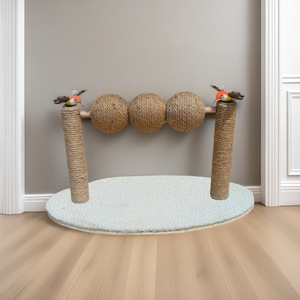 Solid wood cat tree <b>posts</b>, scratching <b>posts</b>, durable and stable, universal cat toy for cats, new style. - Product Image 3