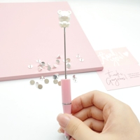 51342 Vis décoratives créatives en métal argenté pour stylos, accessoires de décoration pour la fabrication artisanale de stylos DIY