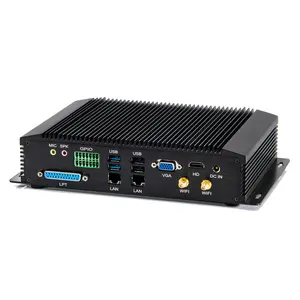 Compact Fanless Industrial Mini PC I7 4500U Win10 Embedded Box Computer i213 NIC Dual LAN Linux Rugged ITX Barebone GPIO RS485