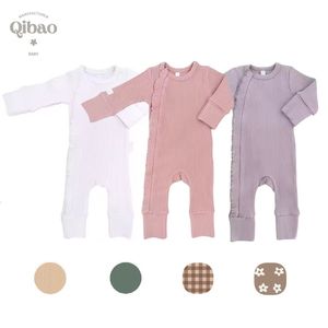 Wholesale <strong>Baby</strong> Long <strong>Baby</strong> <strong>Rompers</strong> <strong>Baby</strong> Bamboo <strong>Romper</strong> Onesie Rib Cotton Infant Clothing <strong>Rompers</strong> - Product Image 1