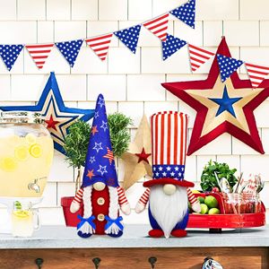 Decorazioni per bambole Rudolph Peak giorno dell'indipendenza americana 4 ° <span class=keywords><strong>July</strong></span> Gnomes decorazioni per feste