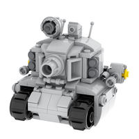 tank MOC MOOXI MOC1127 Série de jouets de film DIY Ensembles de blocs de construction en briques pour enfants garçons et filles