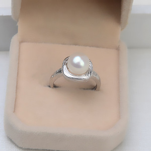 Juego de Aretes de Plata S925 para Mujer, Anillos Cerrados, Accesorios de Joyería DIY con Aretes Cuadrados y Perla Hueca, Joyería Fina 1268 - Product Image 2