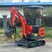 Mini-excavatrice compacte durable 1,5T 2T avec brise-roche hydraulique, garantie CE, vente directe usine