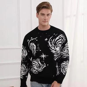 OEM Custom Design Langarm Strick Vintage Pullover Ästhetischer Pullover Rundhals Pullover Pullover Herren Strick pullover - Product Image 1