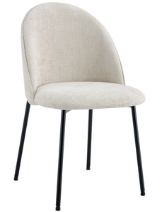 Hebei muebles modernos para el hogar comedor barato azul gris Beige verde <span class=keywords><strong>oliva</strong></span> crema tela Silla de comedor con patas de metal - Product Image 4