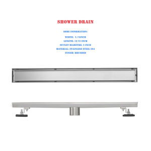 Insert de carrelage en acier inoxydable 304 Drain de douche pour le marché américain-<span class=keywords><strong>Série</strong></span> de largeur <span class=keywords><strong>70</strong></span> mm - Product Image 2