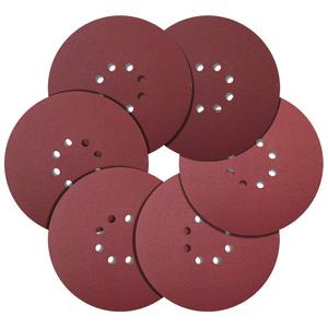220mm 225mm9インチ<span class=keywords><strong>10</strong></span>穴面ファスナー付きサンディングディスク壁サンドペーパーディスク用215mm