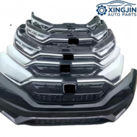 Pour Honda CRV : Kit complet de pare-chocs incluant calandre, ventilateur de radiateur, phares LED, feux antibrouillard, capteurs d'aide au stationnement et kit carrosserie