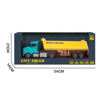 Jouets de camions à benne basculante télécommandés réalistes DWI 2.4G, modèle de camion RC de grande taille avec lumière pour enfants
