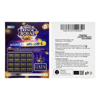 Fabricant de cartes à gratter personnalisées, impression de billets de loterie Super Lotto, billets à gratter de loterie, cartes à gratter pour jeux d'argent