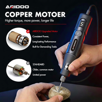 Mini perceuse rotative portable 5 vitesses, moteur électrique en cuivre, kit d'outils de meulage, de découpe, de perçage et de polissage pour le bois, le métal et le bricolage