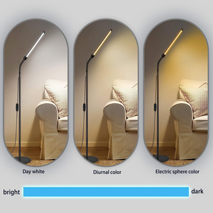 Nordic Designed Vertical Light <strong>Floor</strong> <strong>Lamp</strong> LED Modern Minimalist Style in Black White and <strong>Grey</strong> - Product Image 3