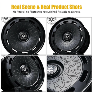 Jantes en alliage forgé sur mesure Viaol Aero Disc 18 19 20 pouces, style turbofan noir, compatibles avec VW <span class=keywords><strong>Golf</strong></span> <span class=keywords><strong>GTI</strong></span> Audi TT Porsche 911 - Product Image 2