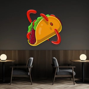 ป้ายไฟนีออนแบบกำหนดเองพร้อมการพิมพ์ UV สำหรับตกแต่งผนังร้านกาแฟ ร้านอาหาร ไฟ LED กันน้ำ - Product Image 3