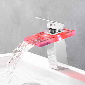 Grifos Modernos de Latón con LED de 3 Colores para Lavabo, Grifería Fría y Caliente para Baño, Grifos para Lavabo, Precio de Fábrica, Grifos para Cocina de Hotel - Product Image 3