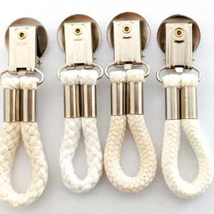 Crochets de torchon en coton tissé boucles Clips <span class=keywords><strong>pour</strong></span> <span class=keywords><strong>accrocher</strong></span> des chevilles de serviette de plage <span class=keywords><strong>pour</strong></span> salle de bain cuisine pinces de serviette de cuisine - Product Image 2