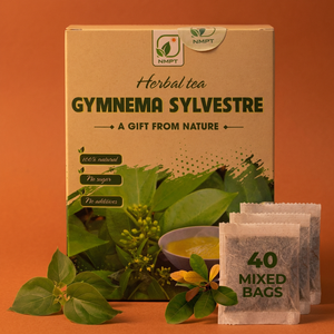 Organic Herbal <b>Tea</b> Infused with Gymnema Sylvestre and Celastrus Hindsii Leaf – Caffeine Free Relaxation Drink - Product Image 1